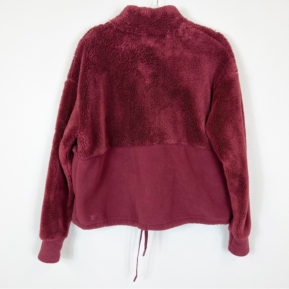 All In Motion 1/4 Snap Cozy Sherpa Pullover Size Large - Picture 4 of 7